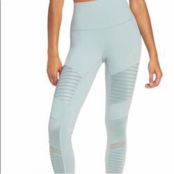 Alo Yoga High Waist Moto Leggings Women’s Medium M Pastel Green NWOT