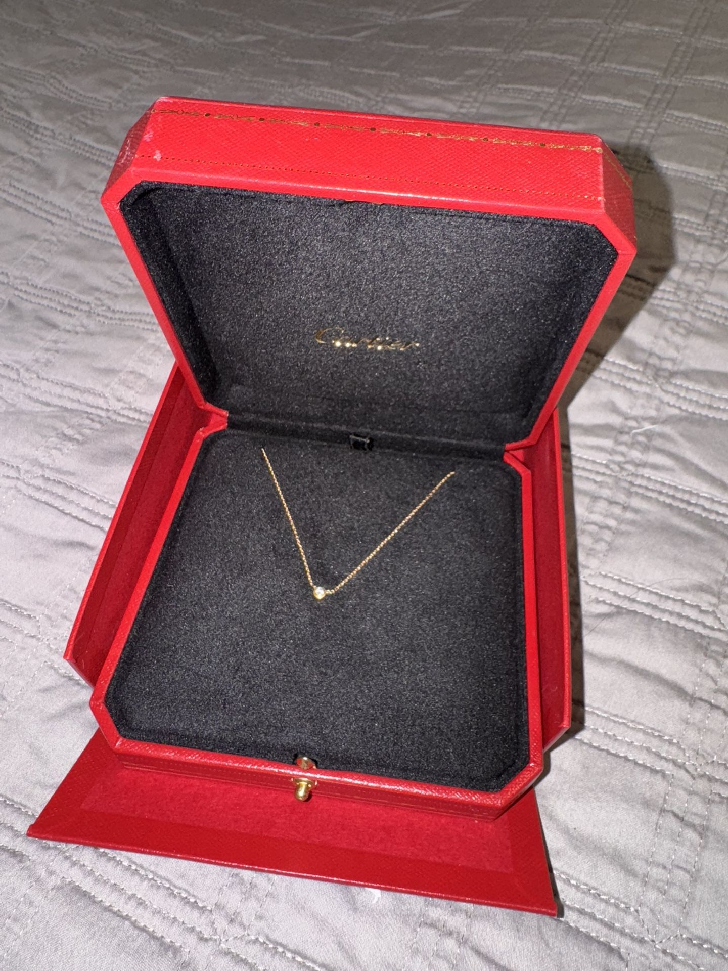 Cartier Diamond Necklace w/ Box & Papers