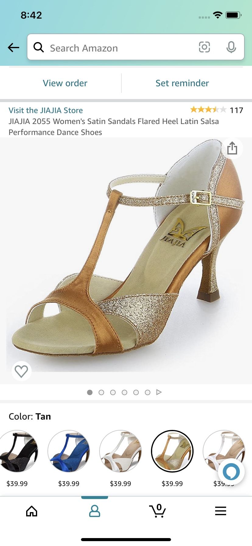 JiaJia Women’s satin Ballroom Dance sandal, Size 6.5 Or 37, Brand New!!!