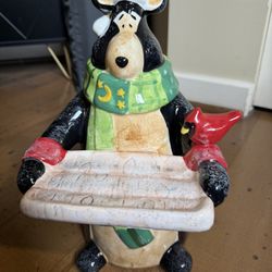 Porcelain Holiday Bear