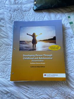 Developing Person Through Childhood and Adolescence