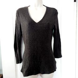 INC olive top used good condition size large