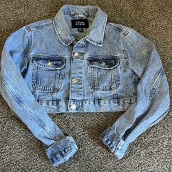 CROPPED Jean Jacket Medium 