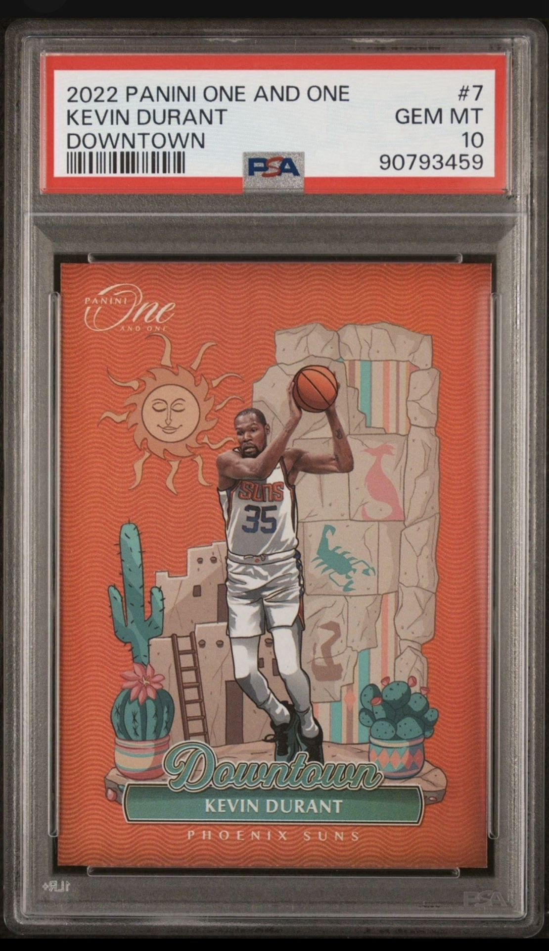 Kevin Durant Downtown PSA 10 2022 Panini One and One GEM MINT Phoenix Suns