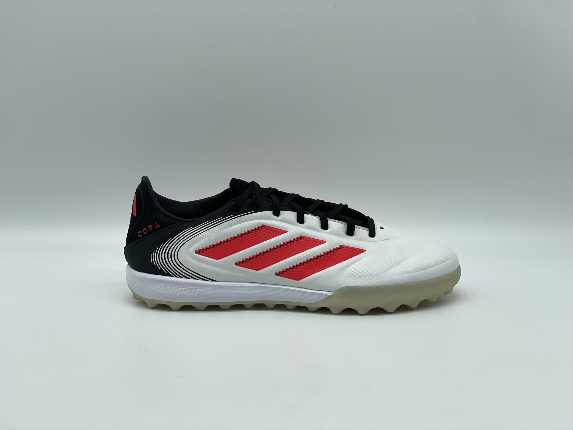 Adidas Copa Pure III Pro TF Turf Soccer Shoes White/Lucid Red/Black Size 10 - NEW 