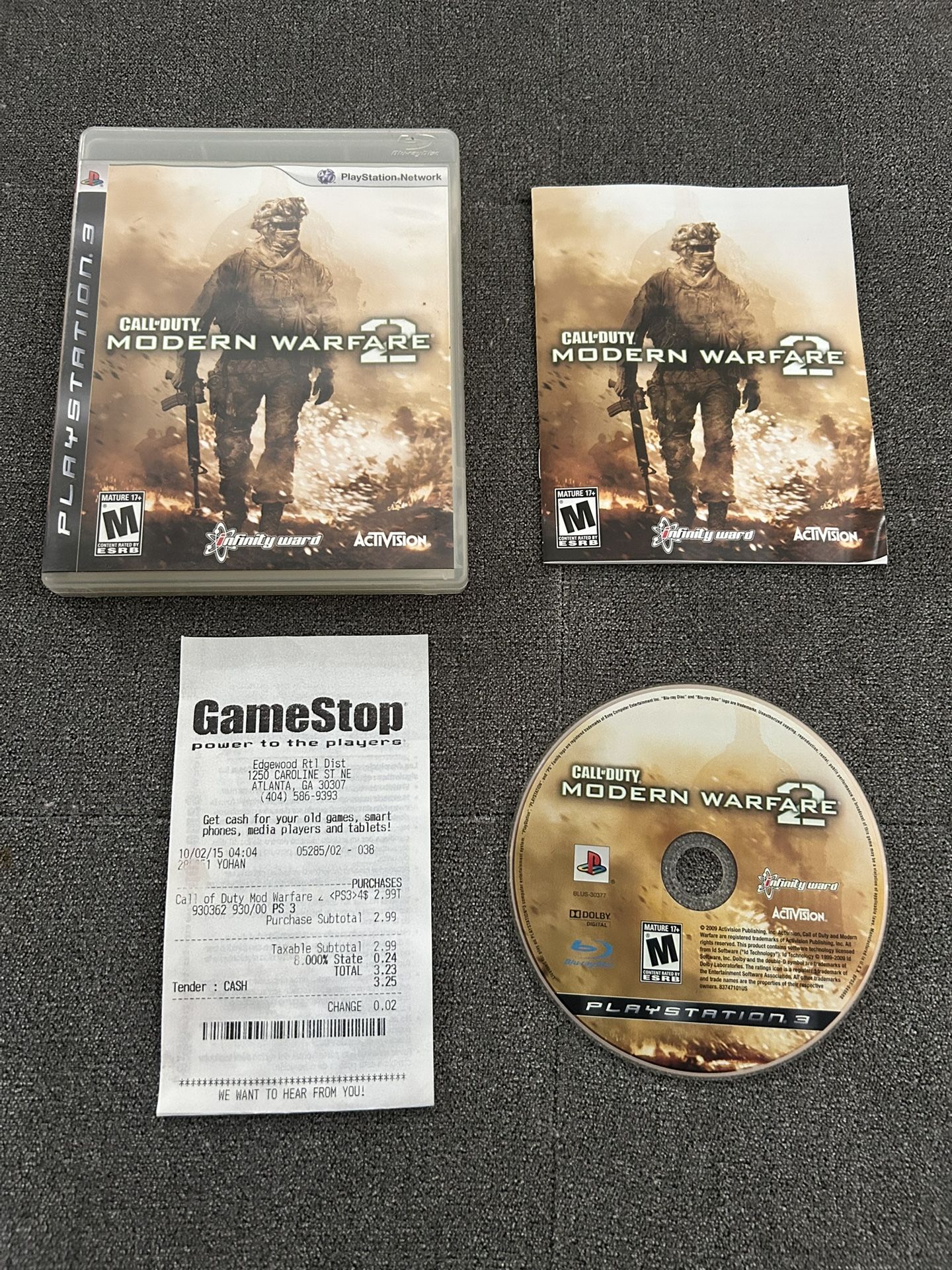 Call of Duty Modern Warfare 2 Sony PlayStation 3 PS3