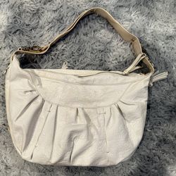Vintage Jessica Simpson Leather White Cream Purse Hand Bag Shoulder Bag