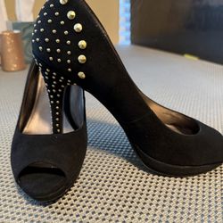Black High Heels 4inch Shoes