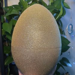 Jumbo Gold Glitter Fillable Egg