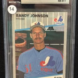 Trading Cards Graded Randy Johnson Rookie Card