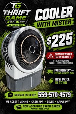 225 $$$. FREE DELIVERY Evaporative Cooler with Mister