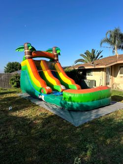 Orange waterslide
