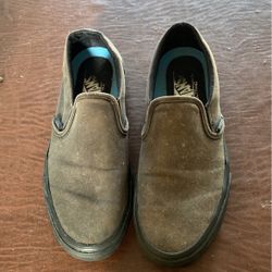 Vans Brown Canvas Mens Sz 8.5