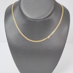 18" Panther Link Chain 14k 9.3g