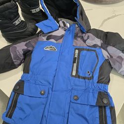 Boys snow Jacket and Boots