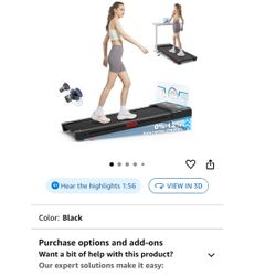 New. Walking Pad Treadmill with 12% 9-Level Auto Incline, 450 lbs Capacity RGB LED Screen, Bluetooth Speaker Under Desk Treadmill, Compact Treadmills 