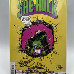 SENSATIONAL SHE-HULK #1 SIGNED BY SKOTTIE YOUNG NO COA VARIANT