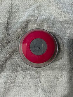 Red Portable Bluetooth Shower Speaker