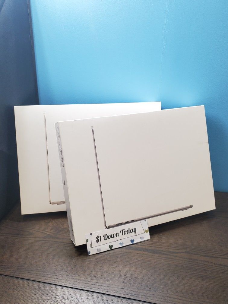 Apple MacBook Air 15in M3 Chip - $1 DOWN TODAY, NO CREDIT NEEDED