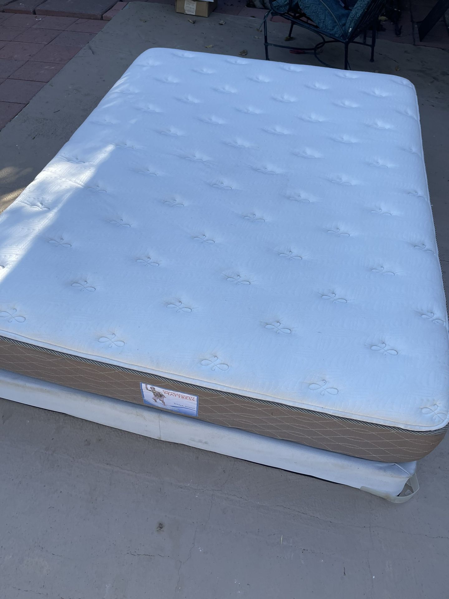 Queen OrangeCounty Mattress And Box Spring 