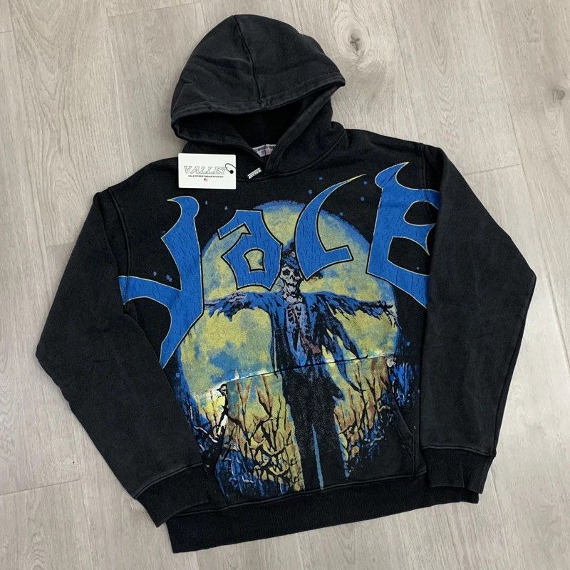 Vale Hoodie Black Blue Yellow