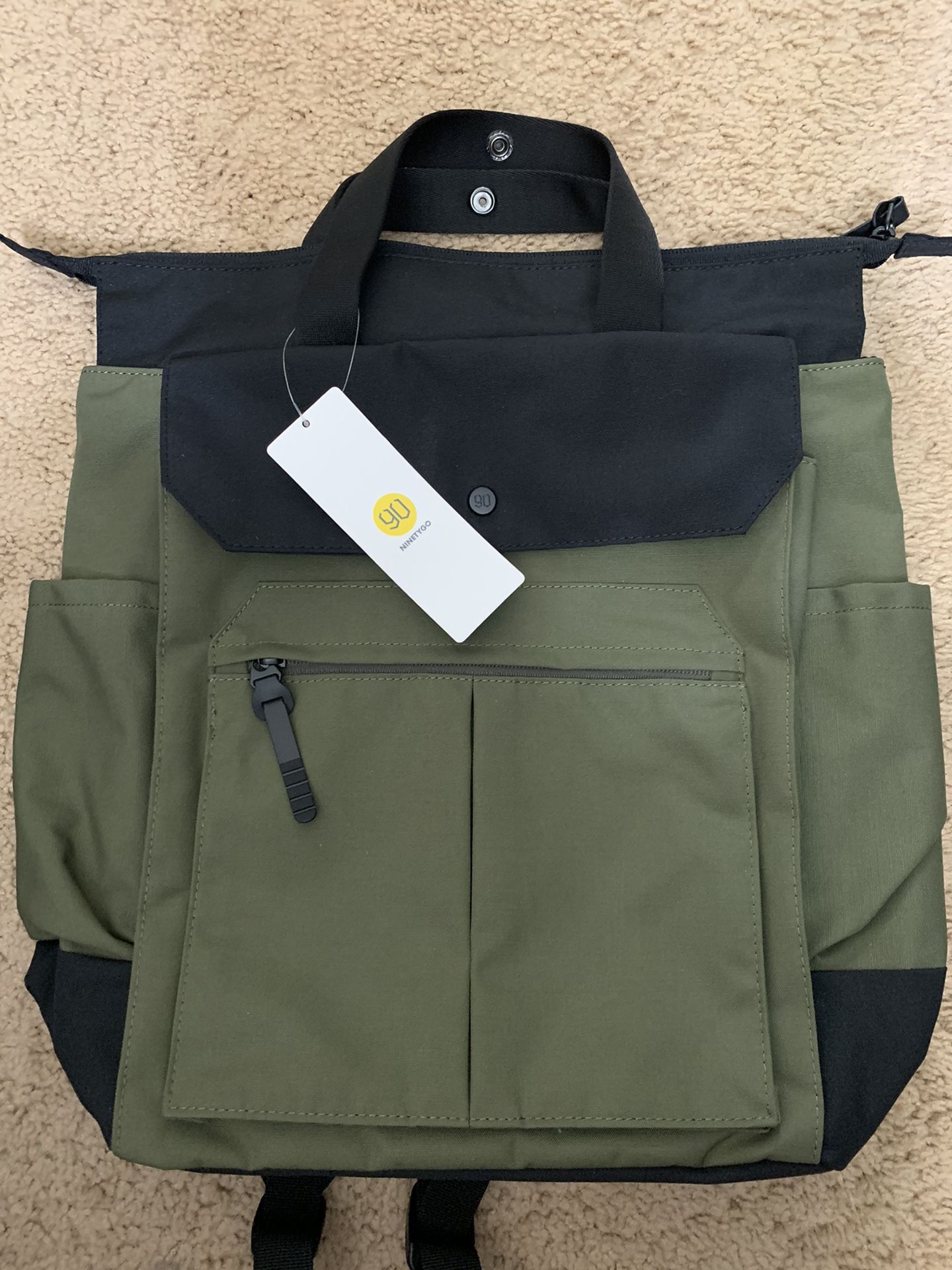 Laptop Backpack With Tote Handle