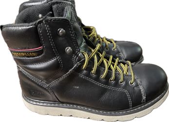 Caterpillar Black Leather Work Boots