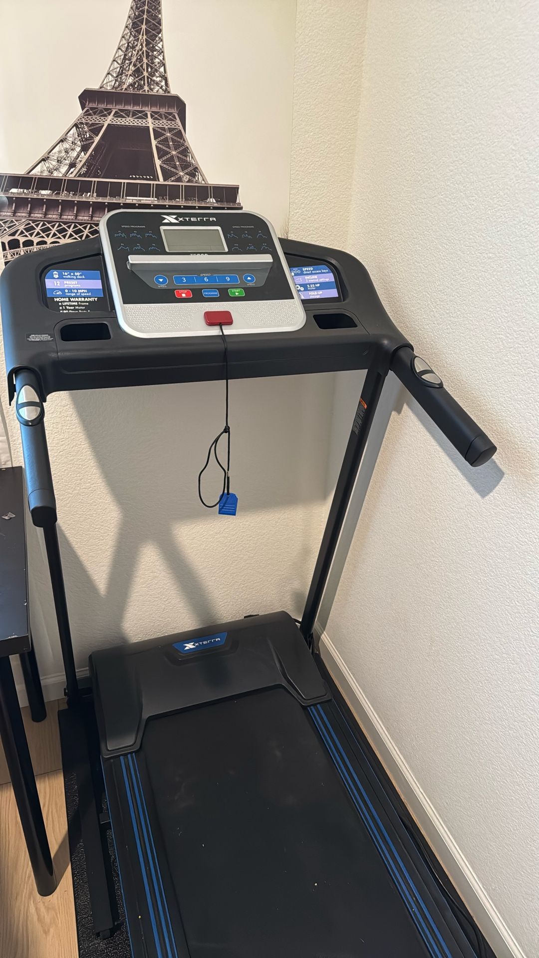 XTERRA Fitness TR200 Folding Treadmill: Xtrasoft Cushioned Deck, 5.5" LCD Display, 3 Manual Incline Levels