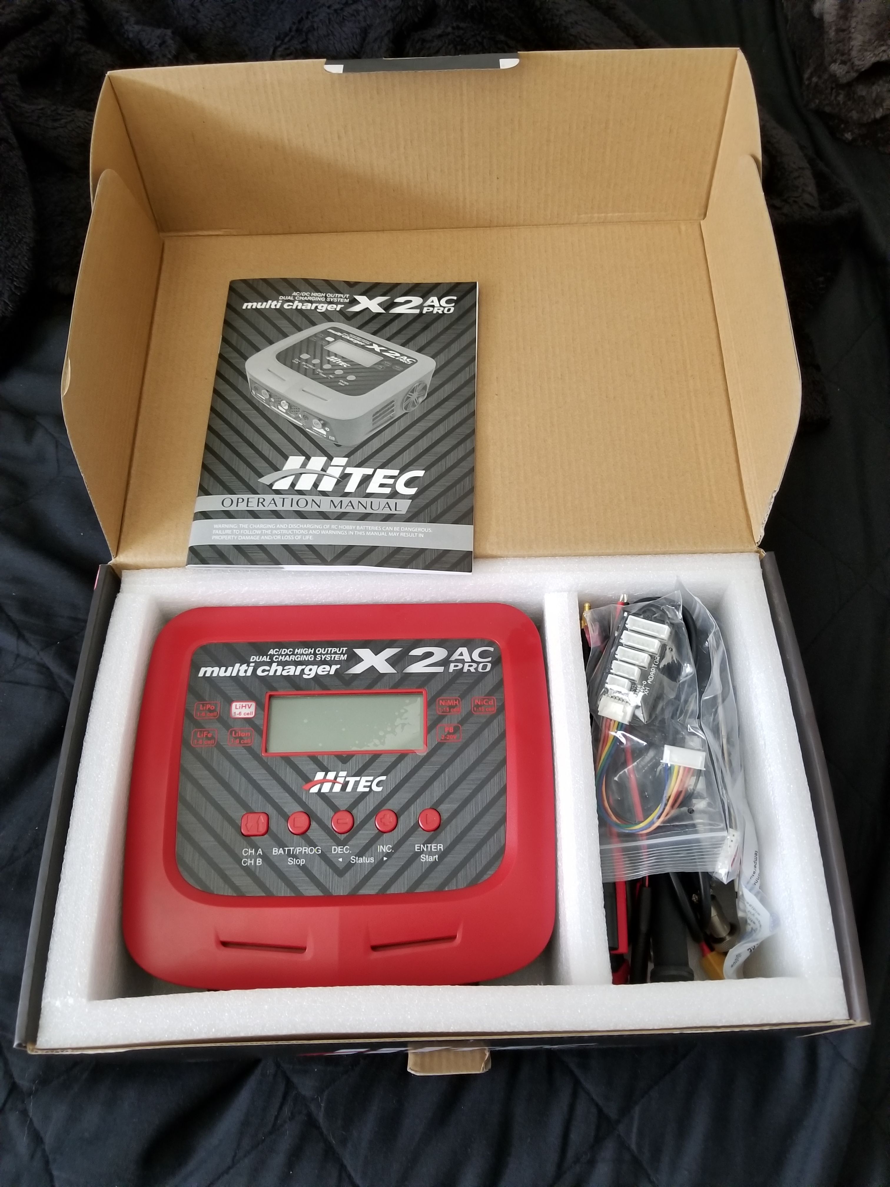 Hitec RCD 44238 X2 AC Pro 2 Port AC/DC Multi-Charger