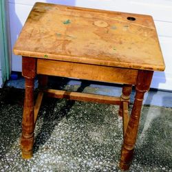 Antique School Desk