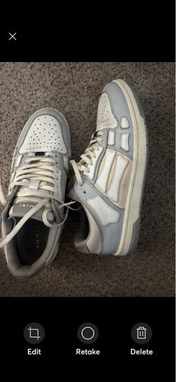 Amiri Skel Top Low Sneakers Grey Size 42