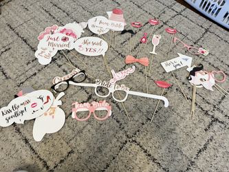 Bridal Shower/Wedding/bachelorette Photo Props