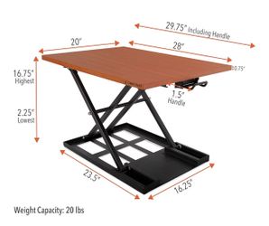 Stand Steady - Ergonomic Adjustable Height Standing Desk