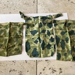 Rare US Army Vietnam Green Beret Special Forces Camo Scarves Ascot Dickie military uniform 