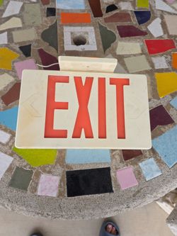 Exit light sign