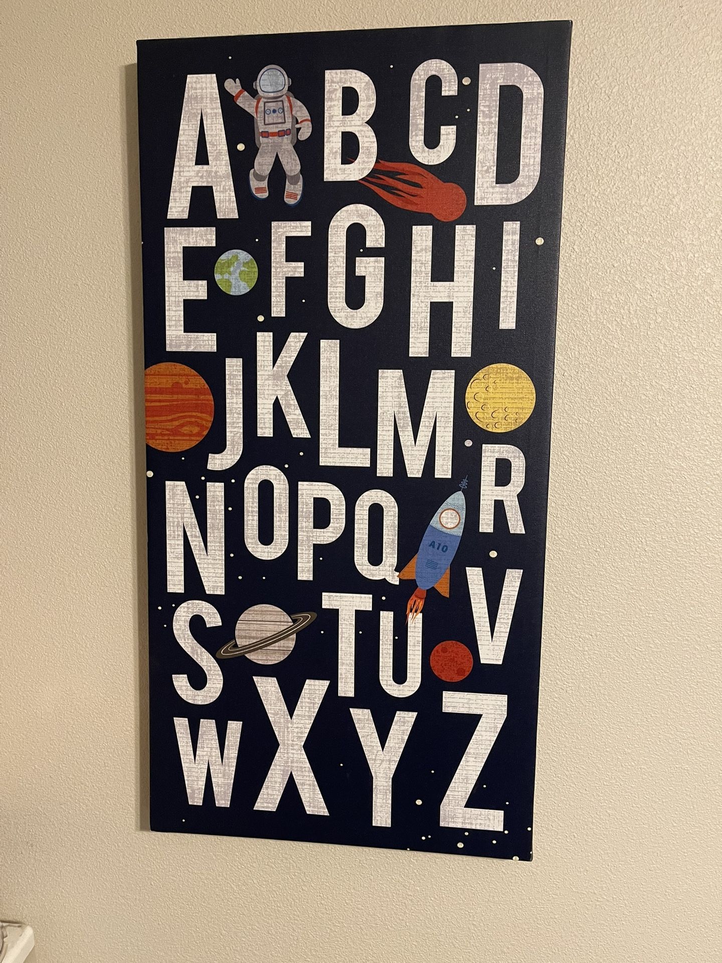 ABC Canvas, wall Decor