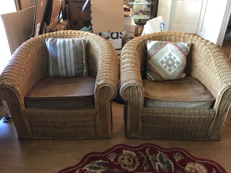 Wicker In-Door/Out-Door Chairs
