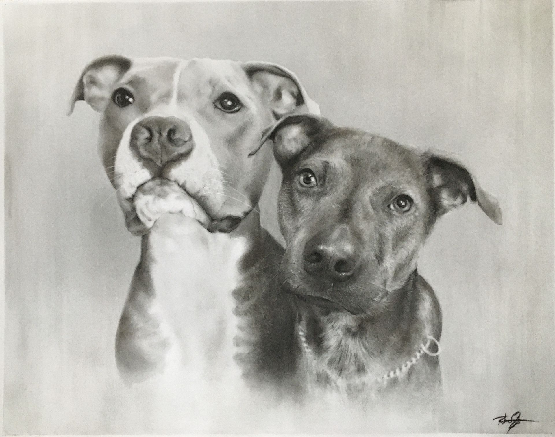 Commissioned Charcoal Portraits