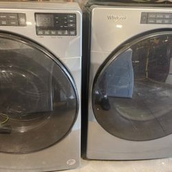 Whirlpool Front load Washer And Gas Dryer 