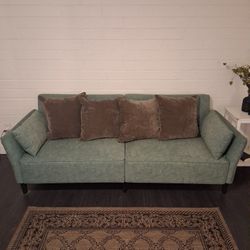 Velvit Mint Green Futon/Couch