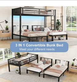Triple Bunk Bed (twin-sized)
