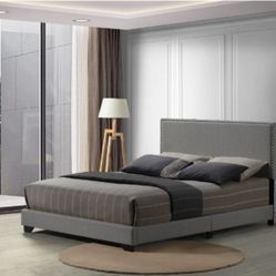 QUEEN BED FRAME BOXSPRING REQUIRED MATTRES SOLD SEPARATELY NEW IN BOX ☎️ 1714586,2564