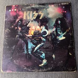KISS Alive Double LP Album 1975 Vinyl