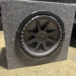12” Kicker Comp VR / Grey Carpeted Box