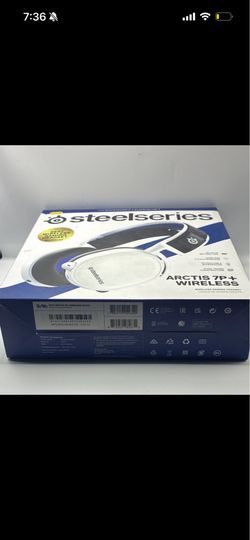 SteelSeries Arctis 7P+ Wireless 2.4GHz Headset Boom Mic PS5/PS4 White Deal !!
