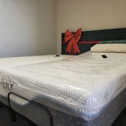 Split King Electric Adjustable Bed Frame & Mattress / Cali King -King - Split King - Queen - Full - Twin XL⭐️NEW -Warranty⭐ng, Queen, Full, Twin XL!🚨