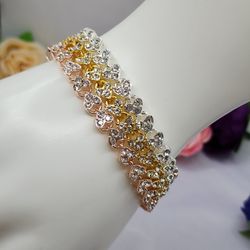 Fashion Bracelets Set 3 Hearts Stone's Gold-plated 