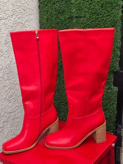 $20 New Red Boots Size 10 Women