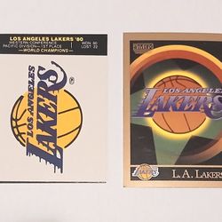 LOS ANGELES LAKERS LOGO CARD STICKER 1979 