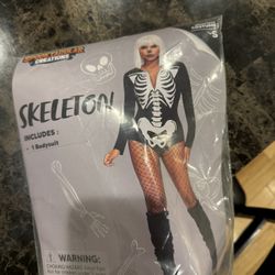 Skeleton Costume Size Small